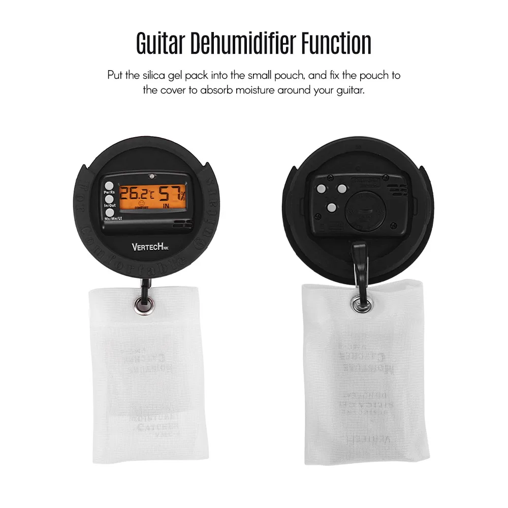 Hot New SKY-80 Guitar Sound Hole Digital Hygrometer & Humidifier System Soundhole Cover for Guitars Accessories | Спорт и