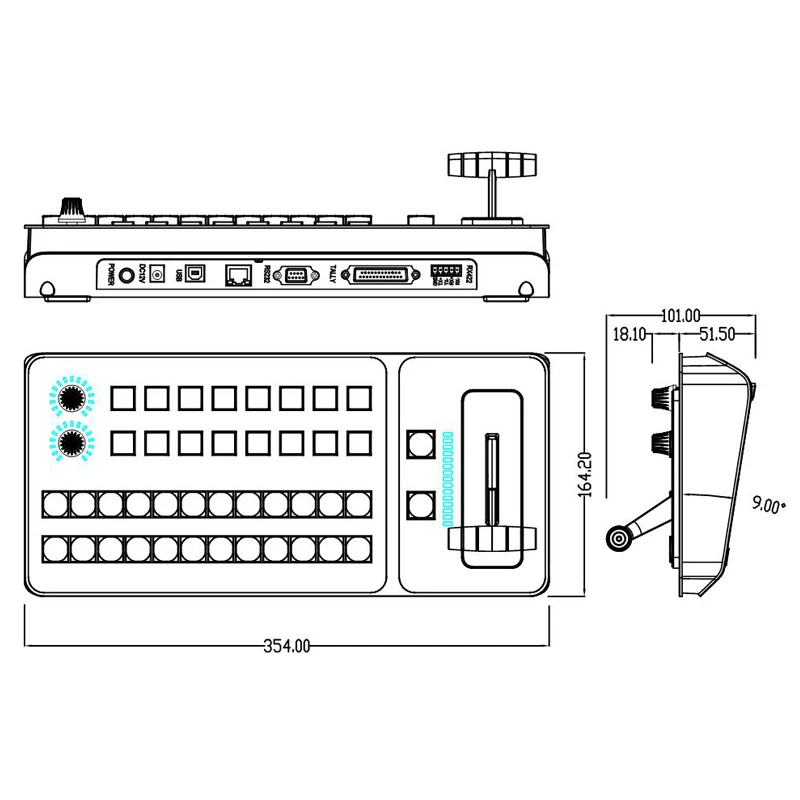 Vmix Control ler T bar переключатель управления коммутационная станция панель Live Console