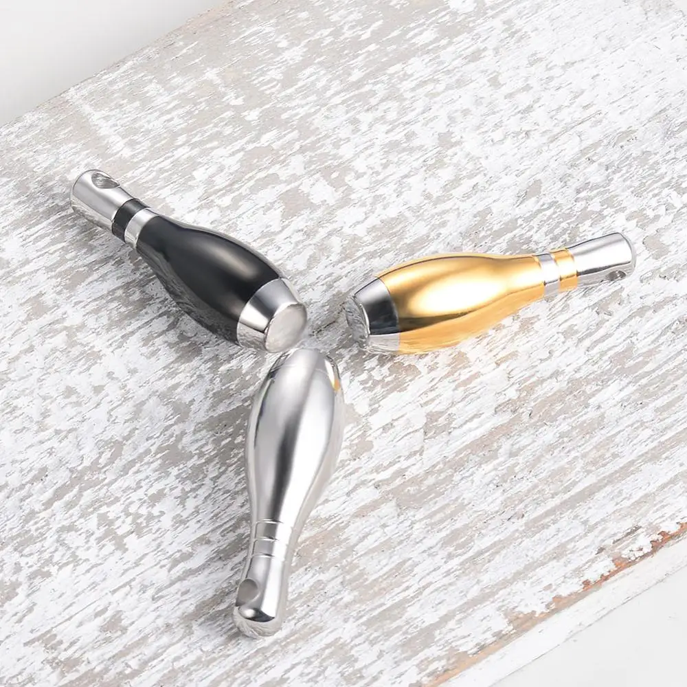 Ювелирные изделия из нержавеющей стали ожерелья с урной для боулинга кулон