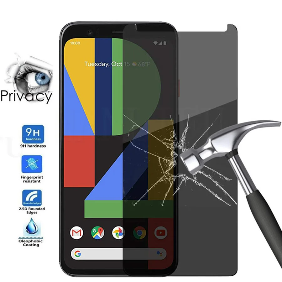 MANLIFU 3D чехол дружественное анти шпионское закаленное стекло для Google Pixel 4 XL