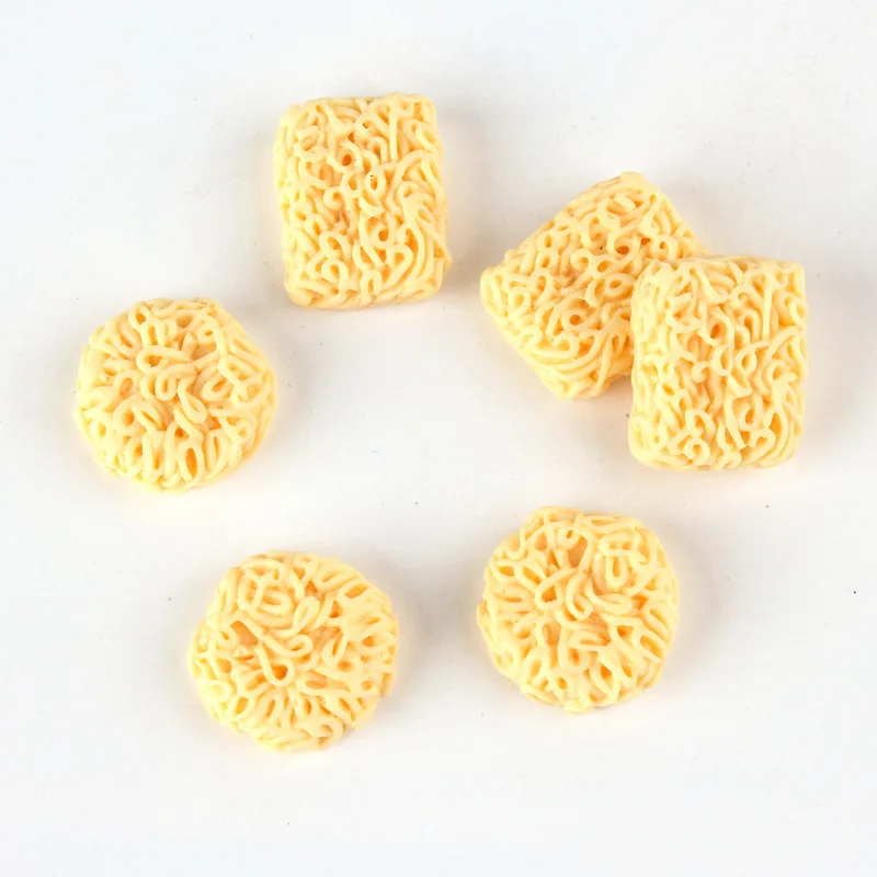10 шт DIY плоские с оборота полимерные фитинги имитация пищи кабошон лапша быстрого