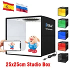 Софтбокс PULUZ для фотостудии, светодиодный кольцевой светильник вой короб с 6-цветным фоном, 3 цветных режима, софтбокс для фотографии, софтбокс для съемки с палаткой