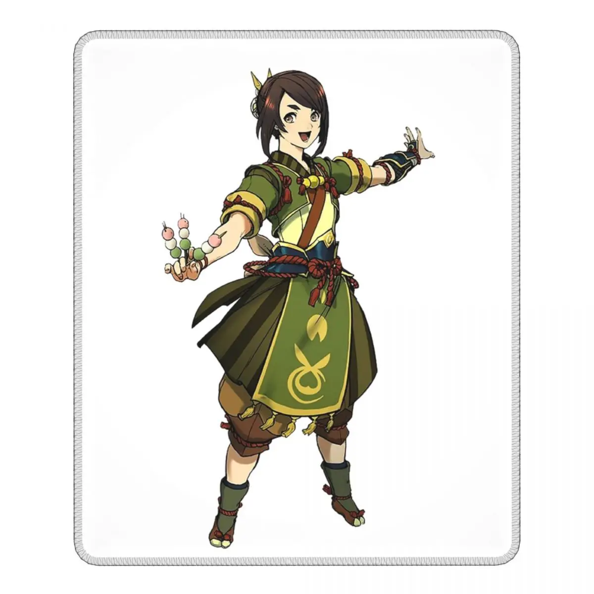 

Yomogi From Monster Hunter Rise Vintage Mouse Pad Antislip Soft Mat Natural Rubber Gamer Computer Laptop Pad