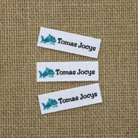 120piece ironing labels logo or text iron on cotton clothing labels custom design ironing tags yt029