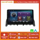 Автомагнитола Carplay, 2DIN, Android 11, GPS, для Mercedes Benz C Class 3 W204 S204 2006-2011, мультимедийный видеоплеер, 4G
