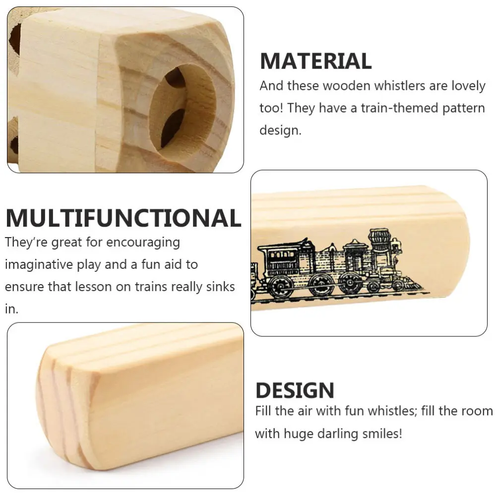 

1pc Train Whistle Wooden Train Whistle for Kids Funny Party Supply
