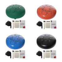 8 inch tongue drum 811 tune notes hand pan drum with drumsticks sticker storage bag percussion musical instrument