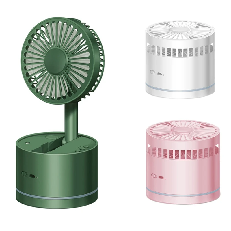 

Foldable Desk Fan USB Rechargeable Humidifying Spray Fan 360 Degree Shaking Head Fan Mini Air Cooler