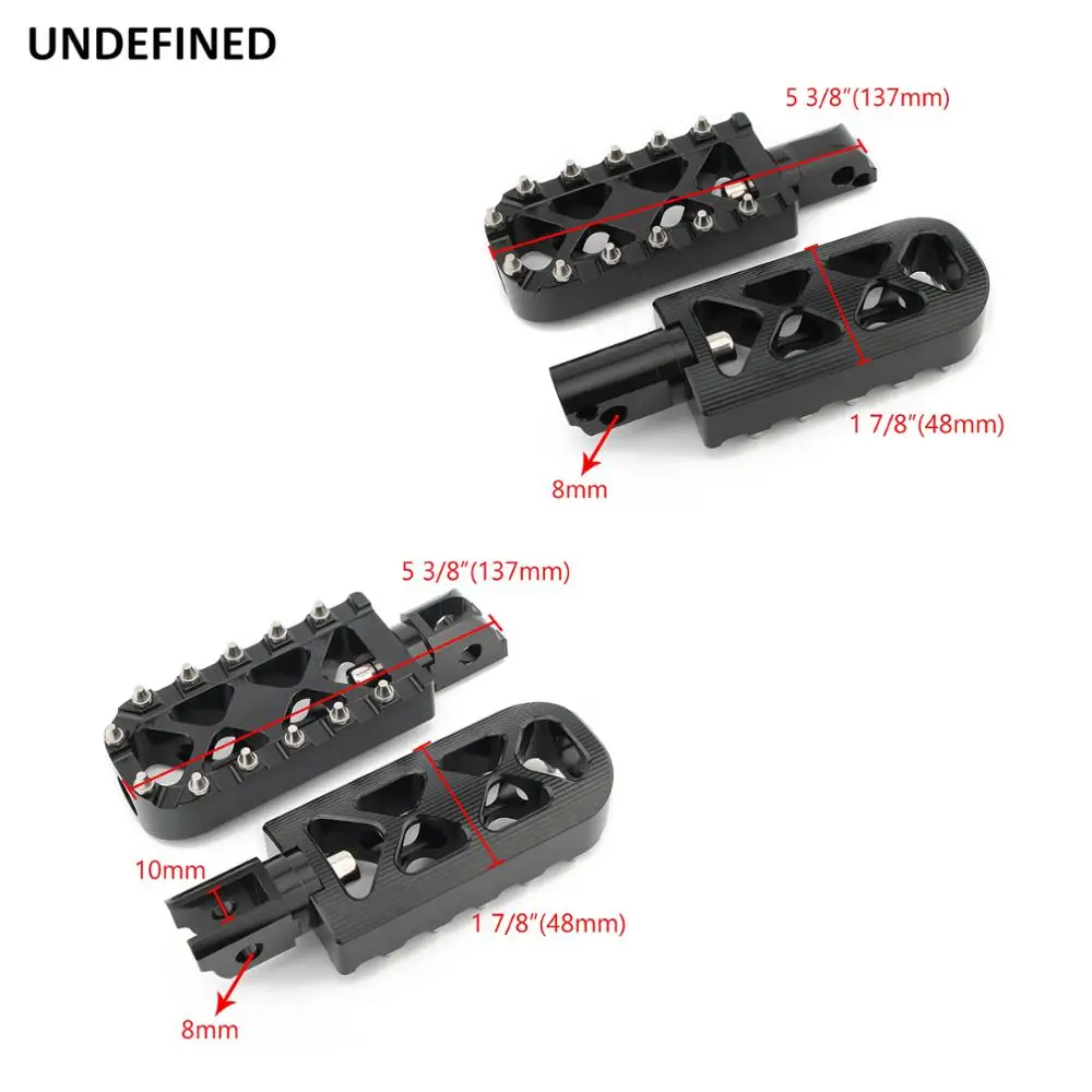 

MX Roation Foot Pegs Motorcycle Wide Fat Footpegs Driver Passenger Front/Rear Footrests For Harley Softail 2018-2020 LiveWire
