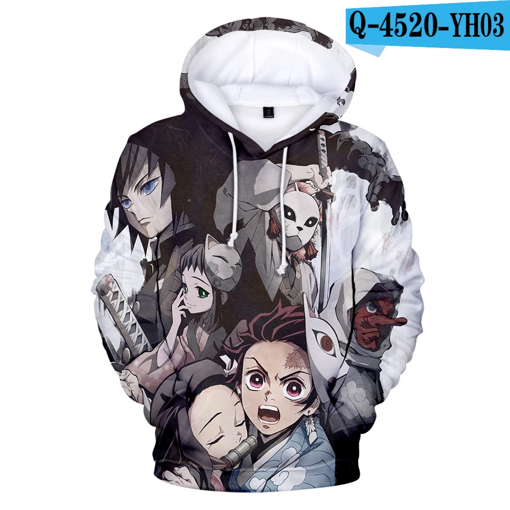 

New Casual 3D Anime Demon Slayer: Kimetsu No Yaiba Hoodies in Boys/girls Sweatshirts Autumn Winter Demon Slayer Cosplay Hoodie