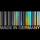 DecalsMe 15,6 см * 6,8 см Автомобильная наклейка сделано в Германии штрих-код модная Автомобильная наклейка светоотражающая Лазерная виниловая Автомобильная Наклейка 3D Стайлинг автомобиля