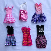 newest high quality cute mini doll clothes dress shoes hangers fashion wear outfits for barbie game girl diy birthday present