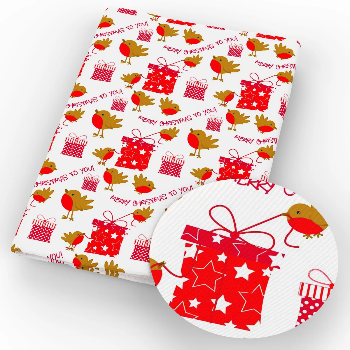 50*145 см Рождественский олень Санты из хлопково-полиэстеровой ткани с принтом