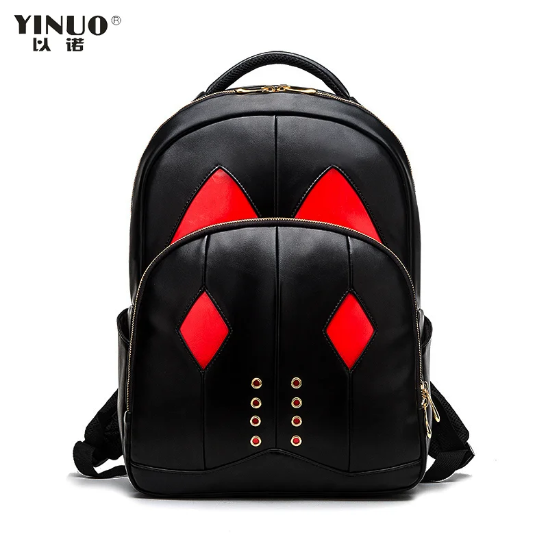 

YINUO Ladies Backpack , High Quality Water-resistant PU with Computer Sleeve Case Fits 12.9" 13.3" 14.1" 15.6" Laptop