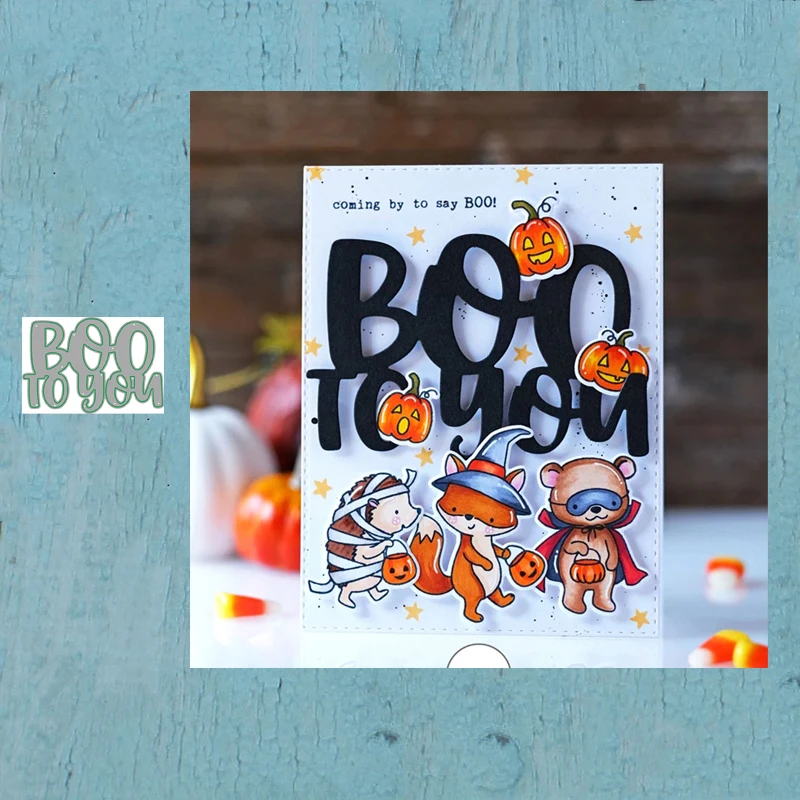

LLove CCraft металлические Вырубные штампы вырезанные формы BOO TO YOU Скрапбукинг бумажный Нож Форма лезвие перфоратор трафареты штампы