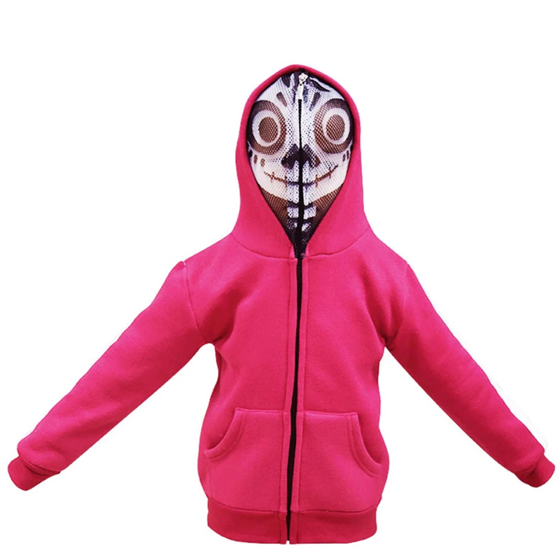 Весенне осенняя куртка для мальчиков из черепов Мигель костюм маска Костюмы на