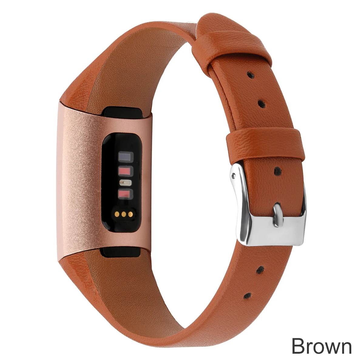 Коричневый Кожаный ремешок Essidi для Fitbit Charge 3, умный Браслет, ремешок для Fitbit Charge 3 Geniune, замена часов - Цвет: Коричневый