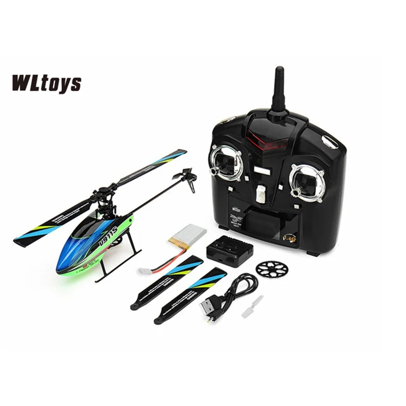 Оригинальные WLtoys V911s 2 4 ГГц 4CH однолопастной пропеллер 6G гироскоп мини
