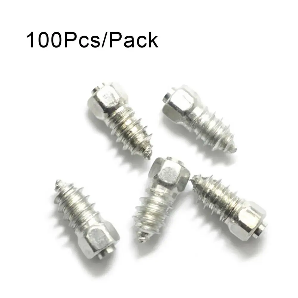 

4*12mm Snow Screw Tire Studs Anti Skid Falling Spikes Wheel Tyres 100PCs For Car Motorcycle Bicycle For Car Winter Emergency