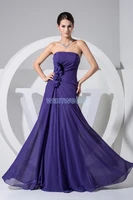 free shipping 2017 hot seller new design purple mermaid dress chiffon cheap custom colorsize brides maid dresses evening dress