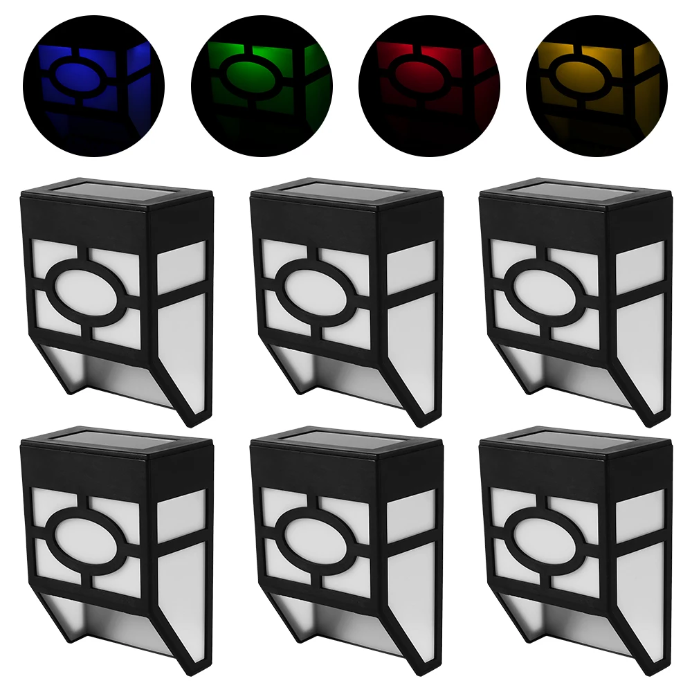 6 шт. светодиодный светильник на солнечных батареях наружные светильники