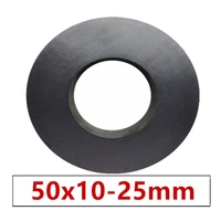 1 5pcslot ring ferrite magnet 50x10 mm hole 25mm permanent magnet 50mm x 10mm black round speaker ceramic magnet 5010 50 25x10
