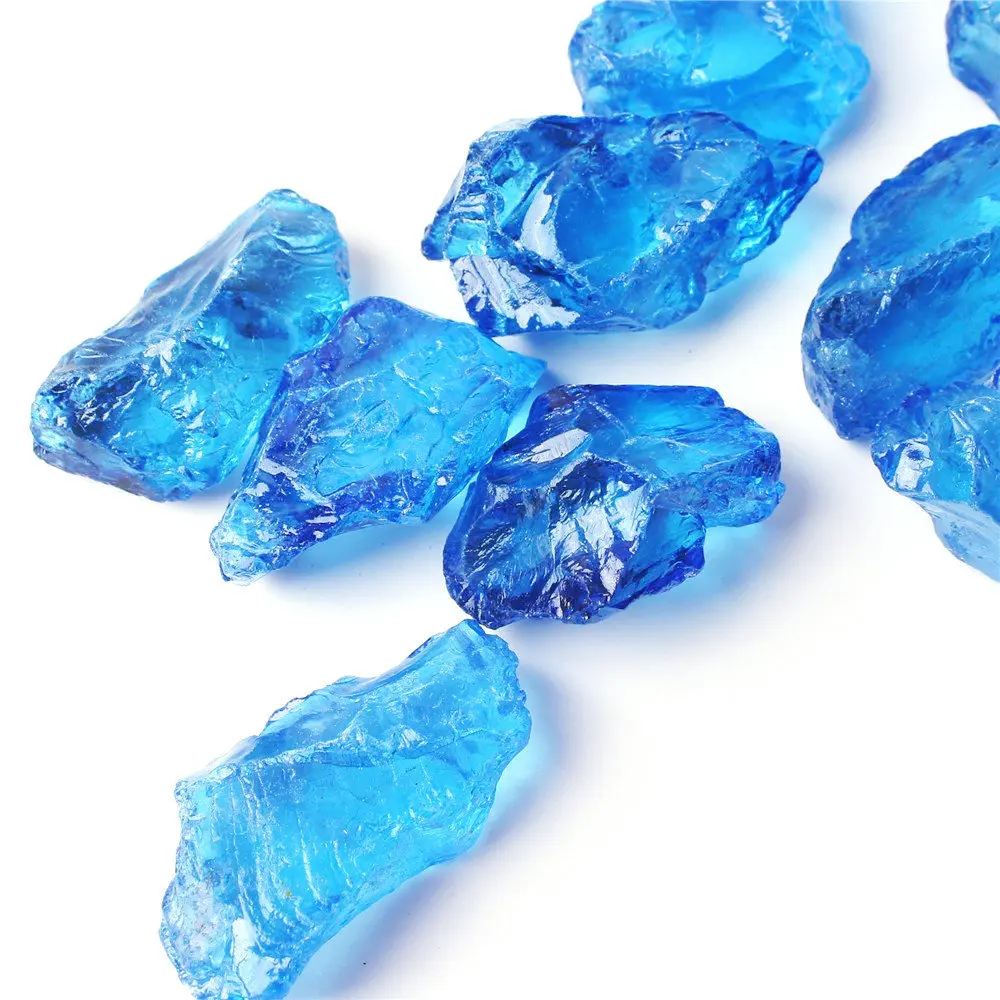 1 шт. Чакра кварцевый Гальванизированный Цвет Кристалл синий камень минеральный