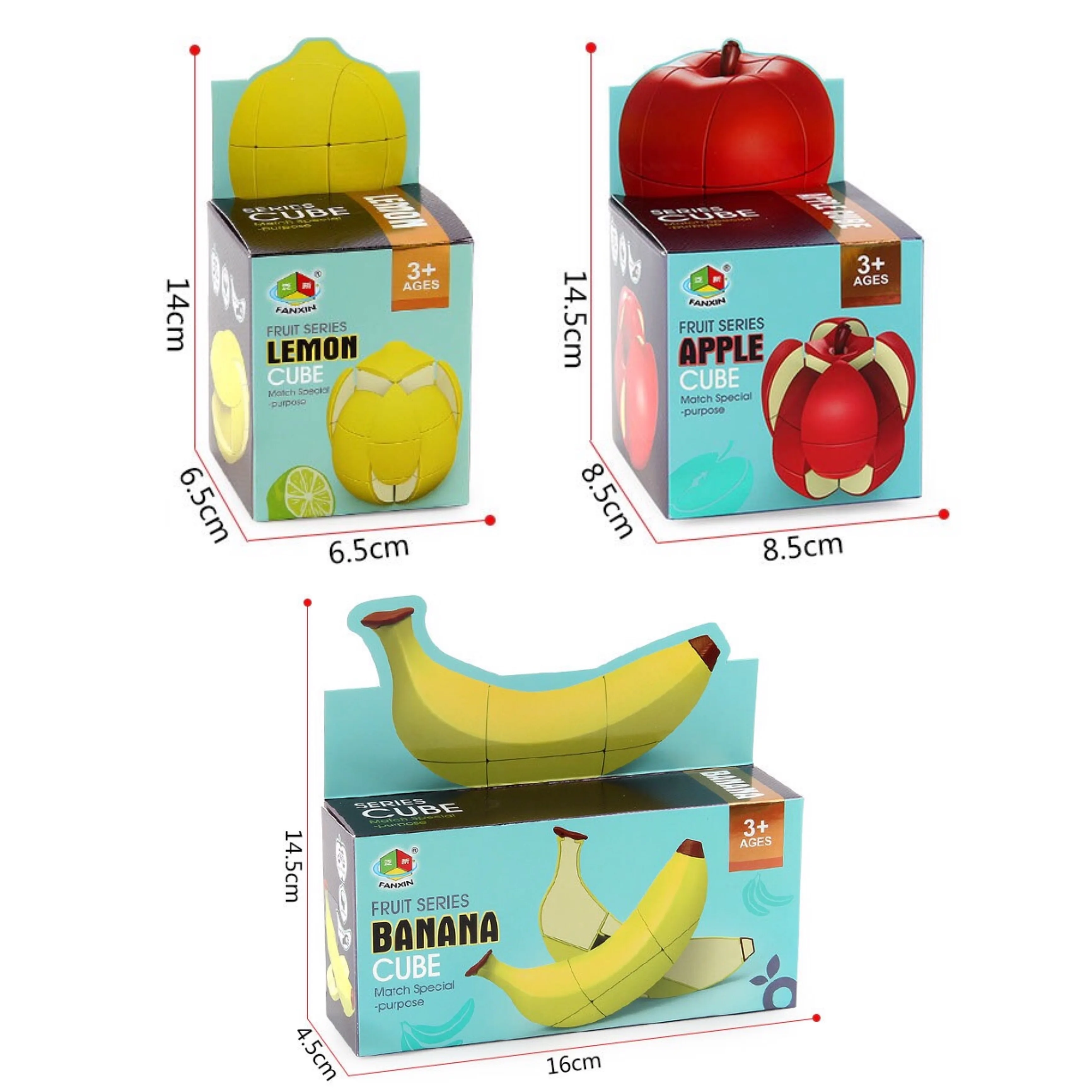 Набор волшебных кубиков с фруктами профессиональные пазлы-бананы яблока лимона