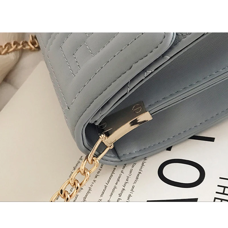 Женская маленькая квадратная сумка Дамская нить модная классические сумки на