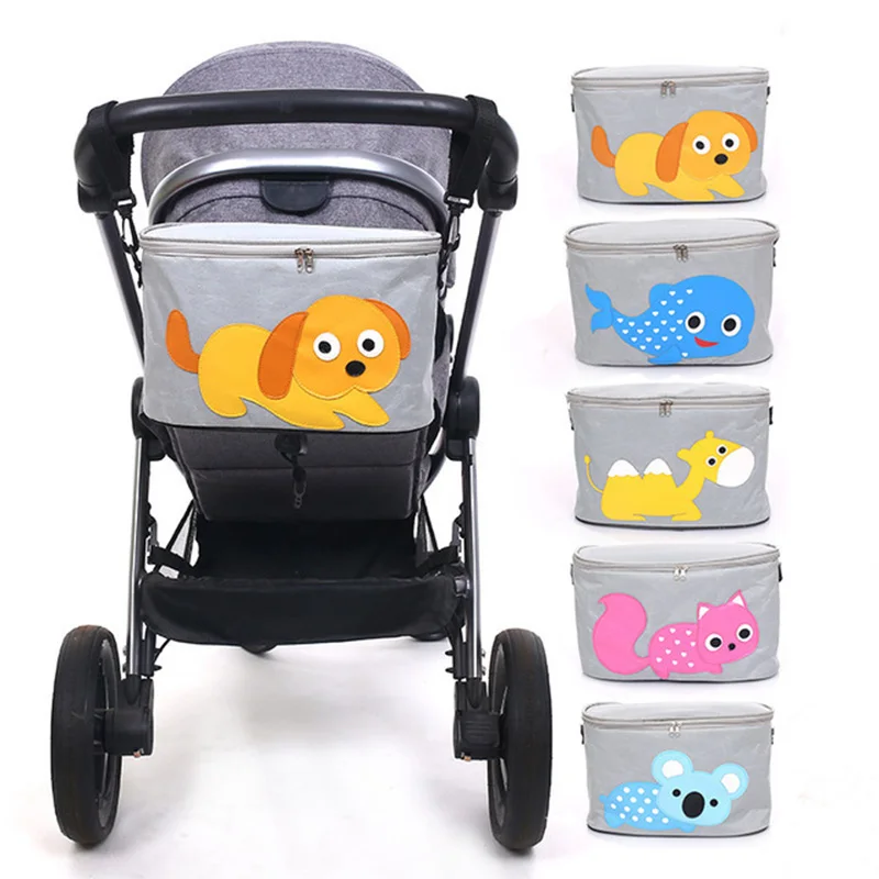 

Waterproof Baby Bottle Bag Stroller Organizer Nappy Bag Portable Diaper Hanging Handbag Pram Cart Organizer Mommy Travel Bags