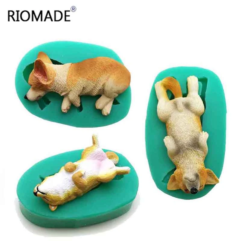Силиконовая форма для мастики в виде собаки инструменты украшения тортов