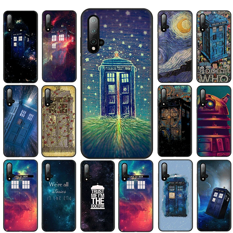 Чехол для телефона Tardis Doctor Dr Who Police Box Черный TPU Huawei Mate 10 Pro Lite 20 30 Pro|Чехлы-накладки| |