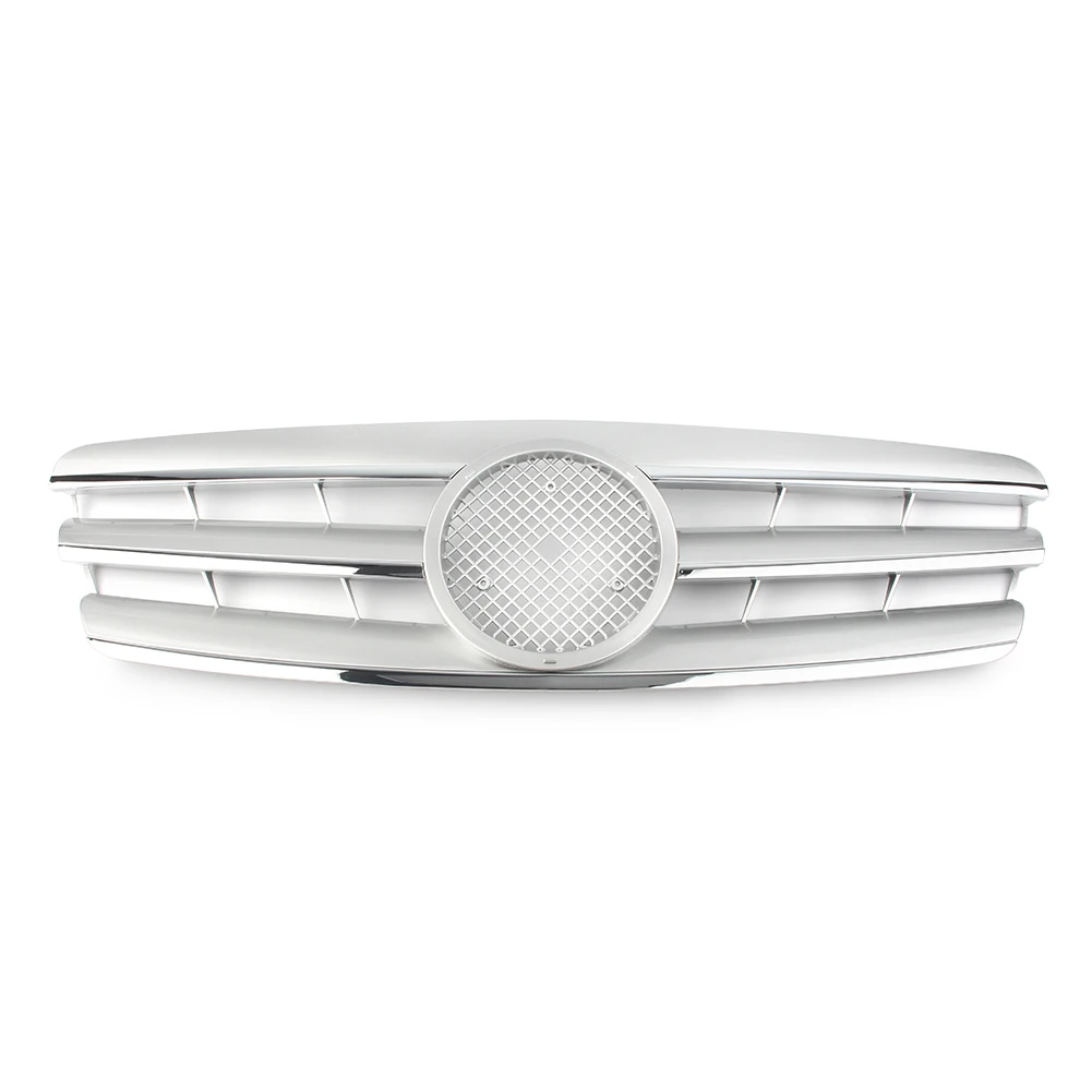Передняя решетка верхняя для Mercedes Benz W203 C280 C320 C240 C200 C Class 2000 2001 2002 03 2004 2005 2006 хром из