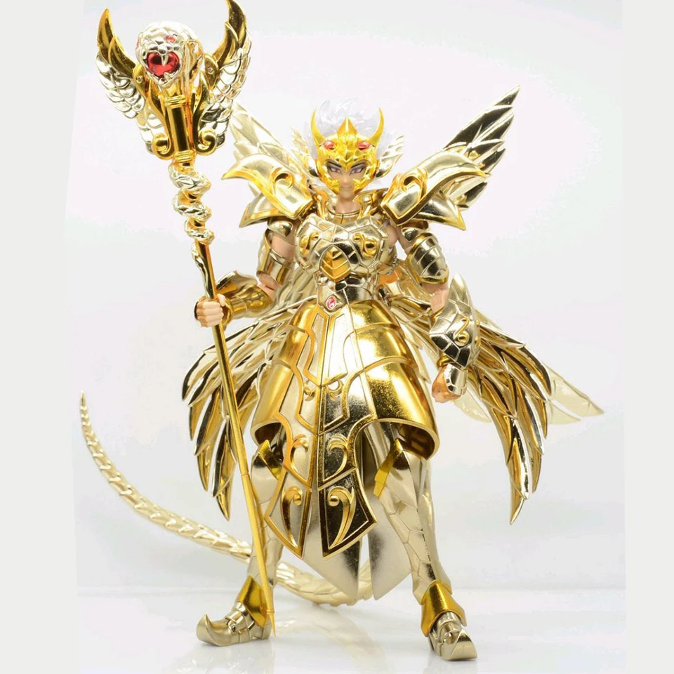 

In Stock JModel Saint Seiya NEXT DIMENSION EX 13th Gold Saint Ophiuchus Odysseus PVC Action Figure Metal Armor Model Toys Gifts