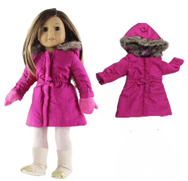 

1 шт. Одежда для куклы наряд зимнее пальто одежда подходит для 18-дюймовых американских и 43 см новорожденных Одежда для кукол Аксессуары для д...