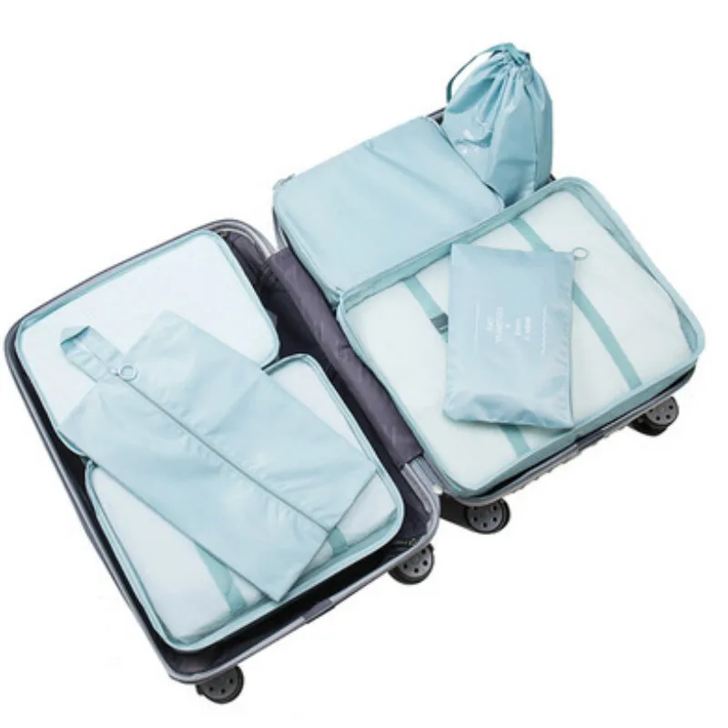 Дорожный набор сумок для хранения 6 шт./компл. органайзер чемоданов вешалка