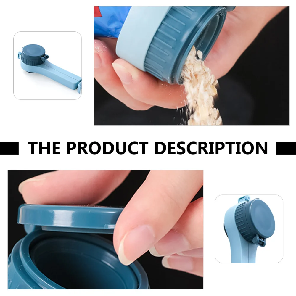 

2Pcs Snack Bag Sealing Clips Food Storage Clamps with Pour Spout