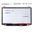 B140HAN01.7 для Lenovo ThinkPad X1 углерода LP140WF6-SPH1 SPH2 для lenovo T460 T460S T460P ips 72% NTSC дисплей панель Замена
