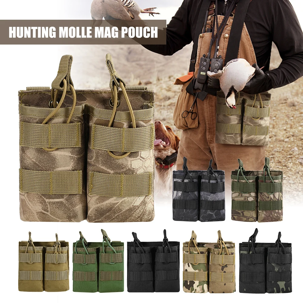 Тактический Молл Mag Открытый Чехол Двойной кронштейн кобура для M4 Журнал