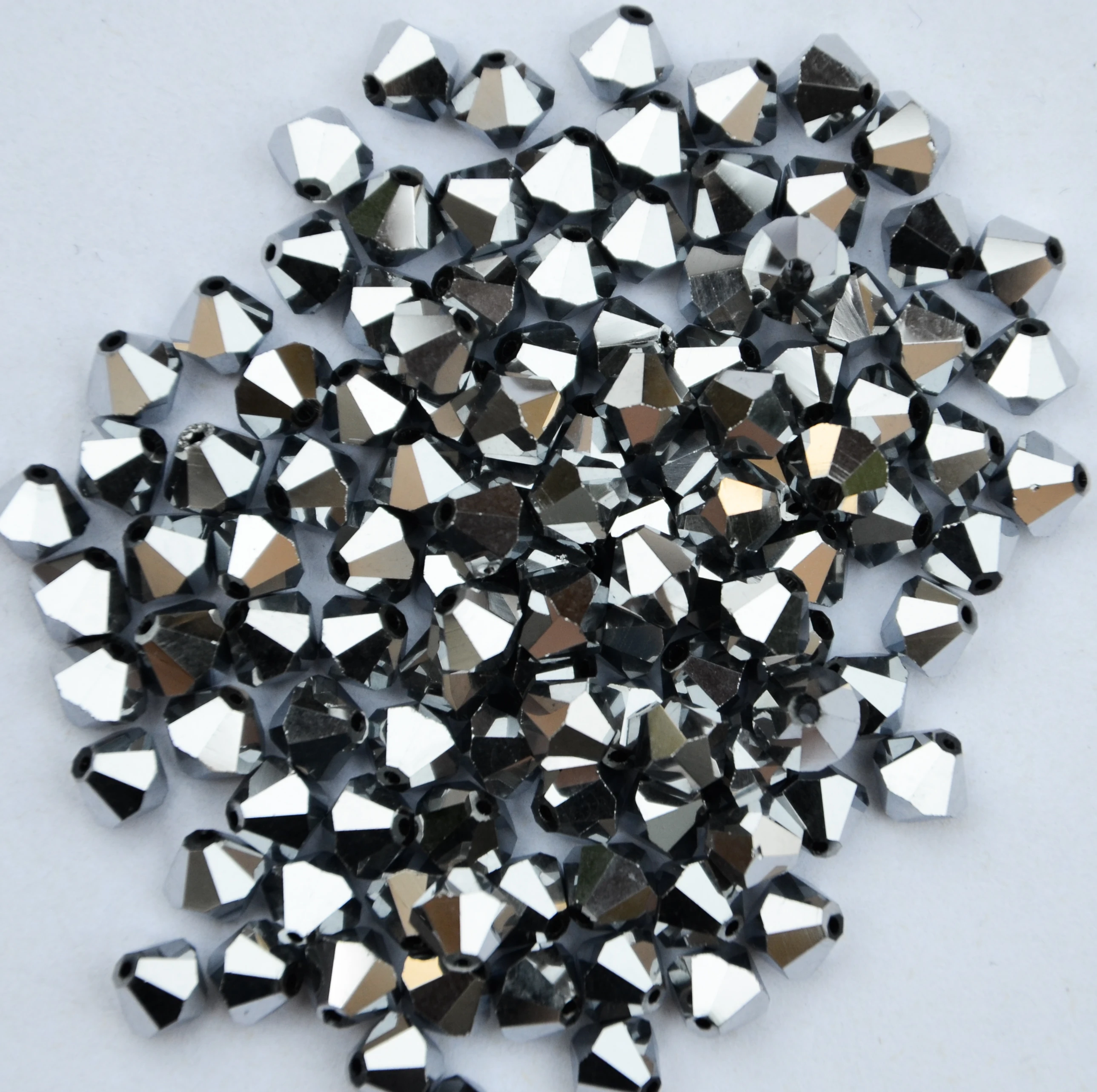 

Бесплатная доставка, 288 шт./лот Серебряные Китайские высококачественные бусины с кристаллами