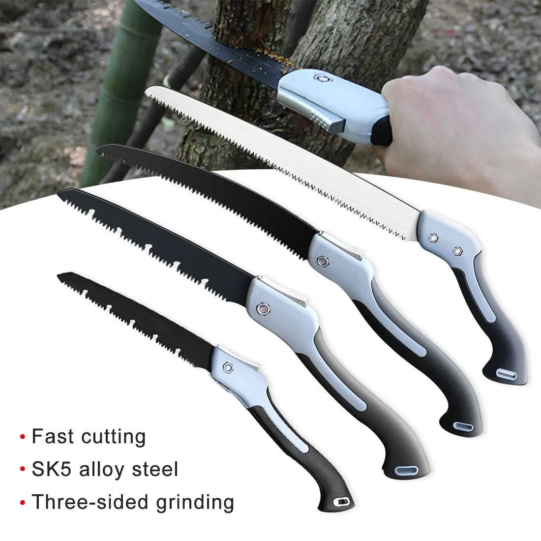 

Camping Super Long Blade Woodworking Folding Saw Heavy Hand Saw Wood Camping Pruning Saw Band Hard Tooth Pruning Garden Tool