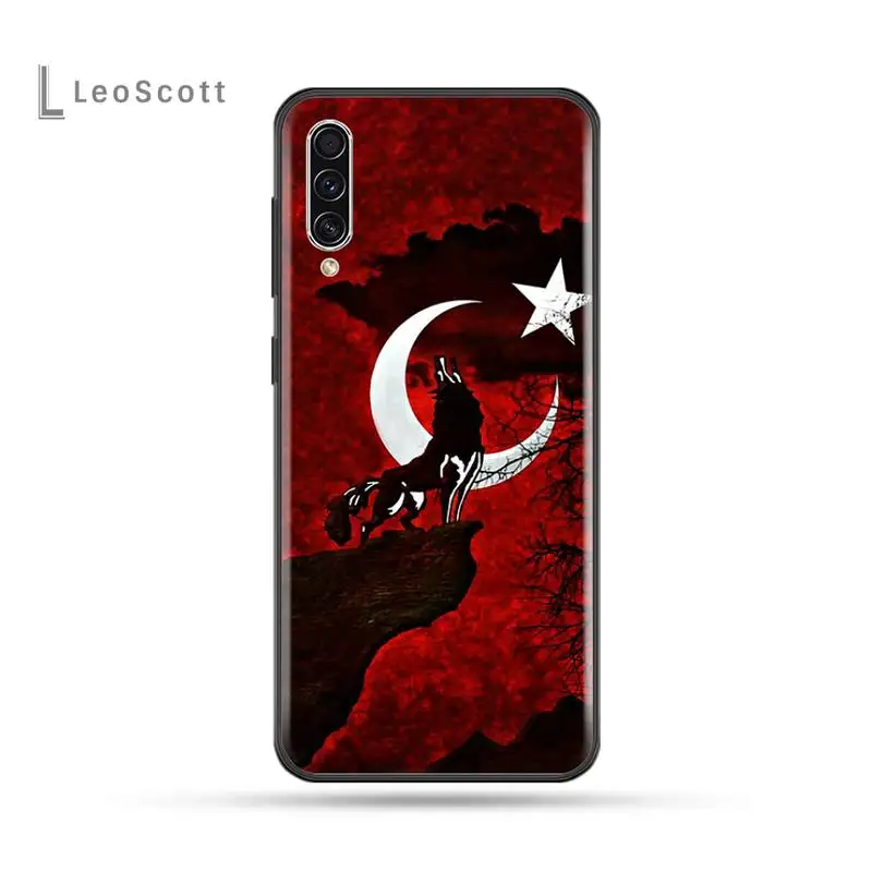 

turkey turkish flag wolf Accessories Phone Case For Samsung Galaxy M10 20 30 A 40 50 70 71 A6 A9 2018 J7 CORE PLUS STAR S10 5G