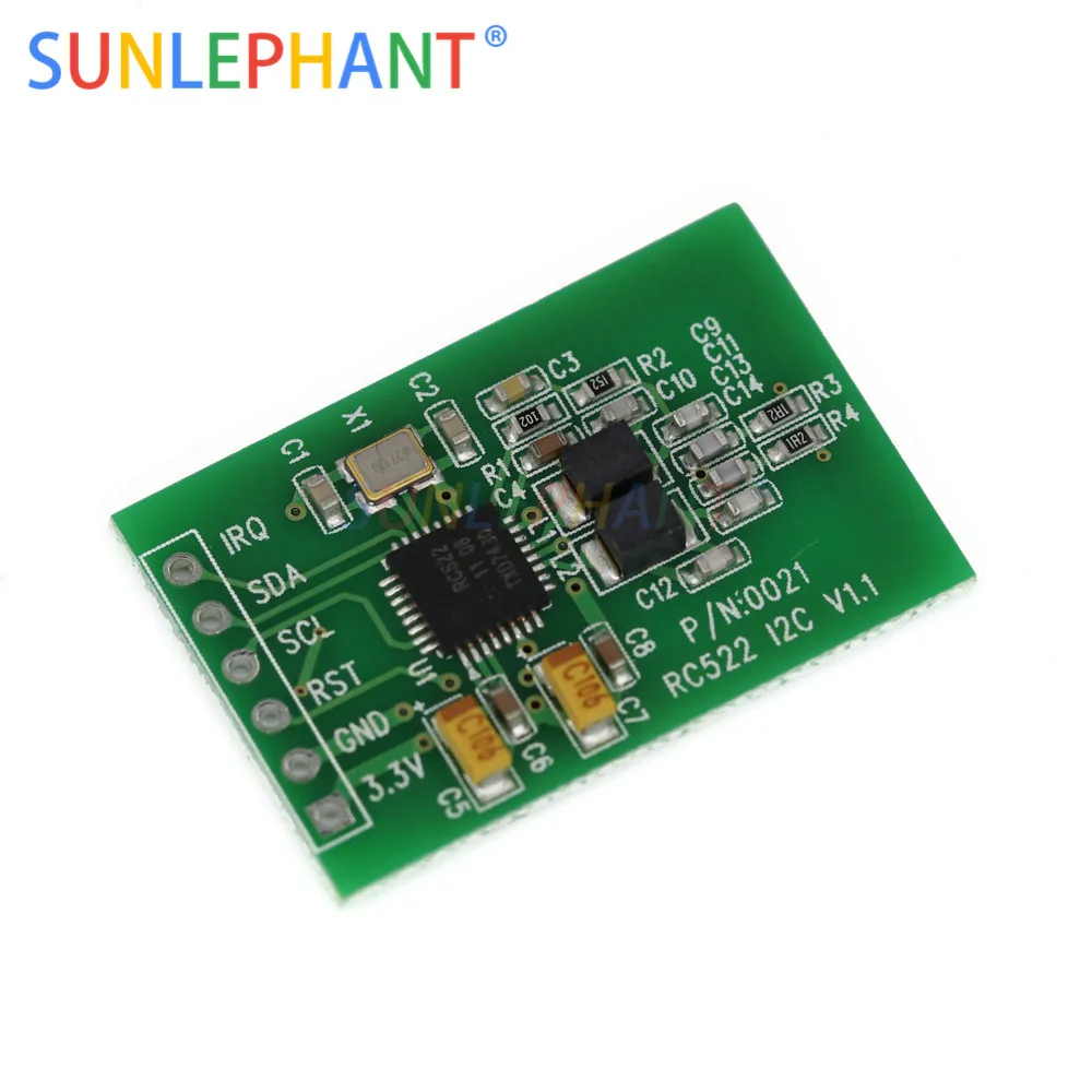

RC522 RFID Sensor Module Card Reader Writer Module I2C IIC Interface IC Card RF Sensor Module Ultra-Small RC522 13.56MHz
