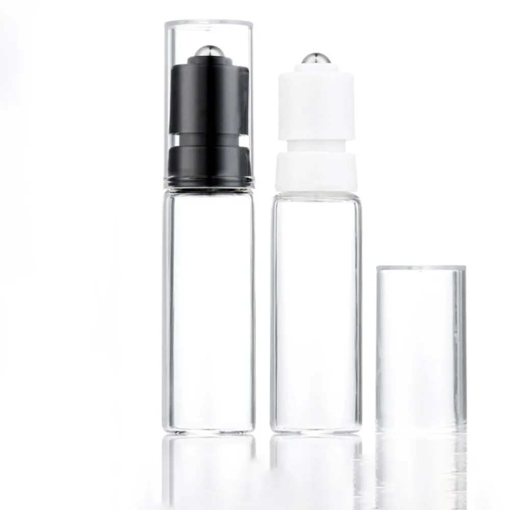 

4Pcs 20ml Essential Oil Aromatherapy Glass Roller Bottles Container Dispenser