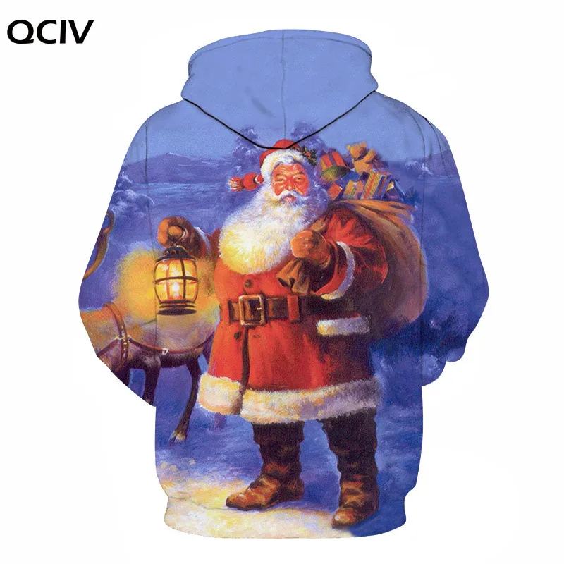 

Winter Thick Section Warm Men And Women Hoodies Sweatshirt Fashion Slim Sweatshirt Casual 3D Christmas Printed Sweatshirt