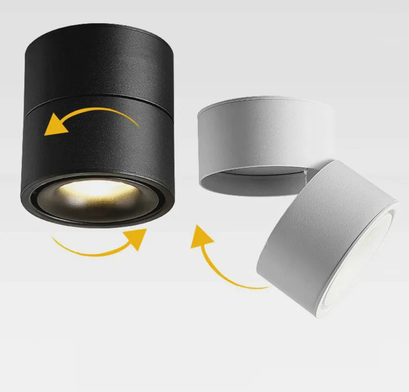 С регулируемой яркостью COB Потолочные светильники с поверхностным монтажом