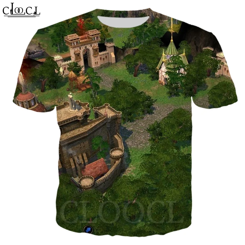Популярные летние футболки CLOOCL с 3D принтом героев игры май и магия мужские