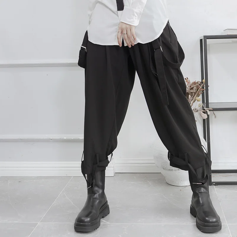 Ladies Straight Pants Spring And Autumn New Classic Dark Japanese Yamamoto Style Loose Pleated Oversized Wide Leg Pants