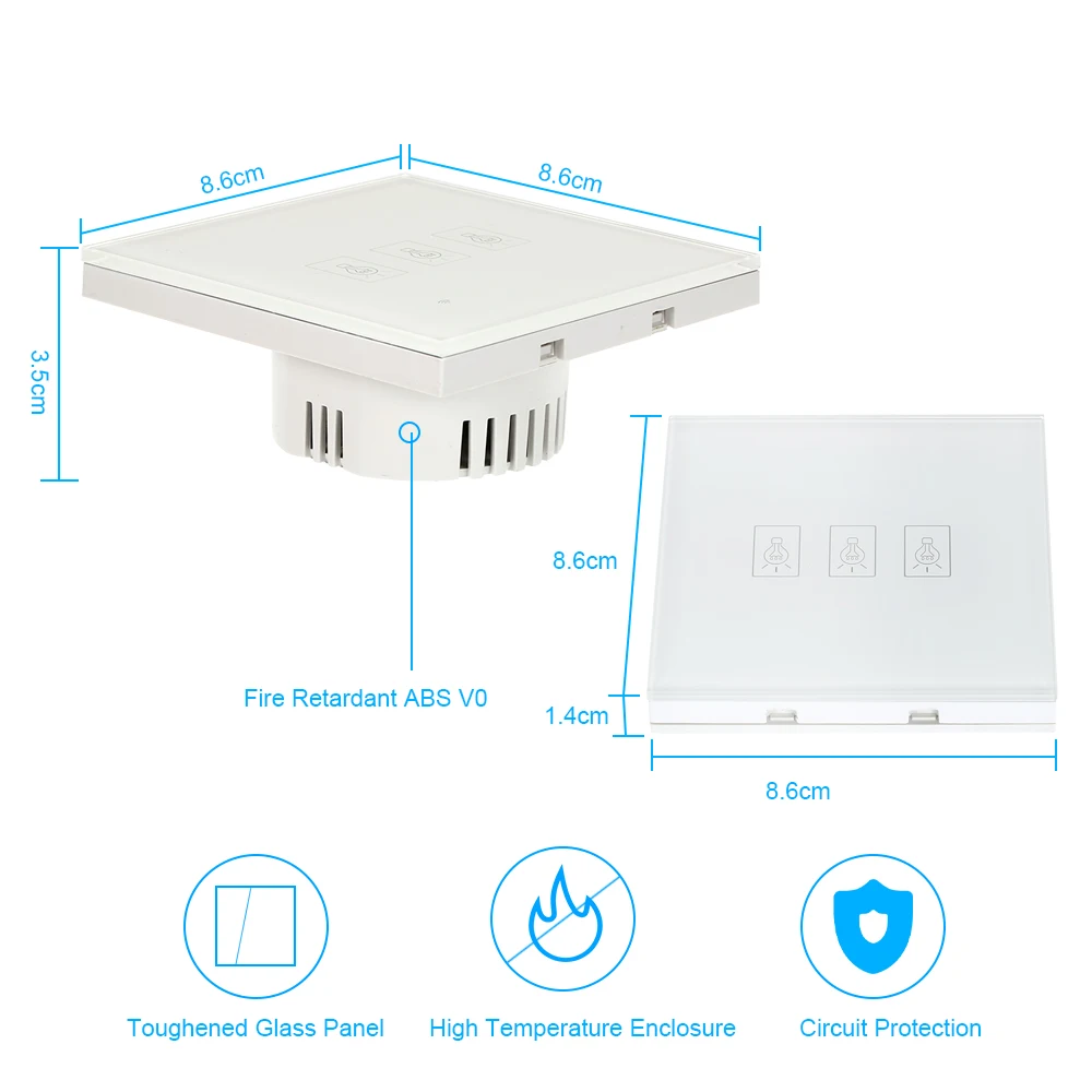 Интеллектуальный выключатель света SONOFF ЕС Smart Wi Fi настенный светильник сенсорный