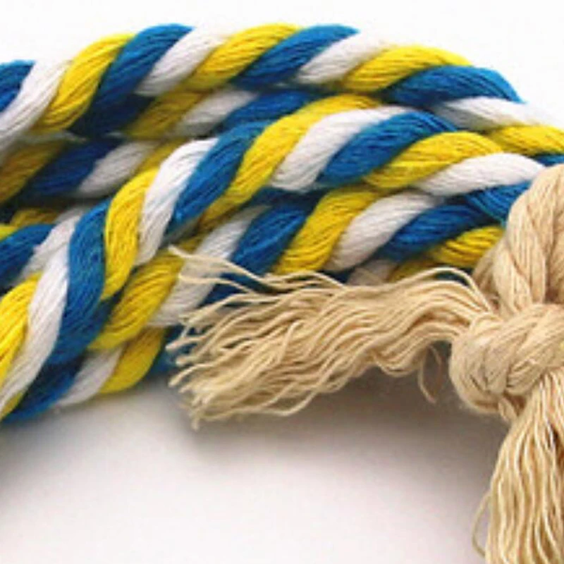 

Pet Toys Colorful Parrot Cotton Rope Bite Toy Swing Bird Toy Cotton Rope String Funny Small Bite Toy Pets Gift 20*7*20cm